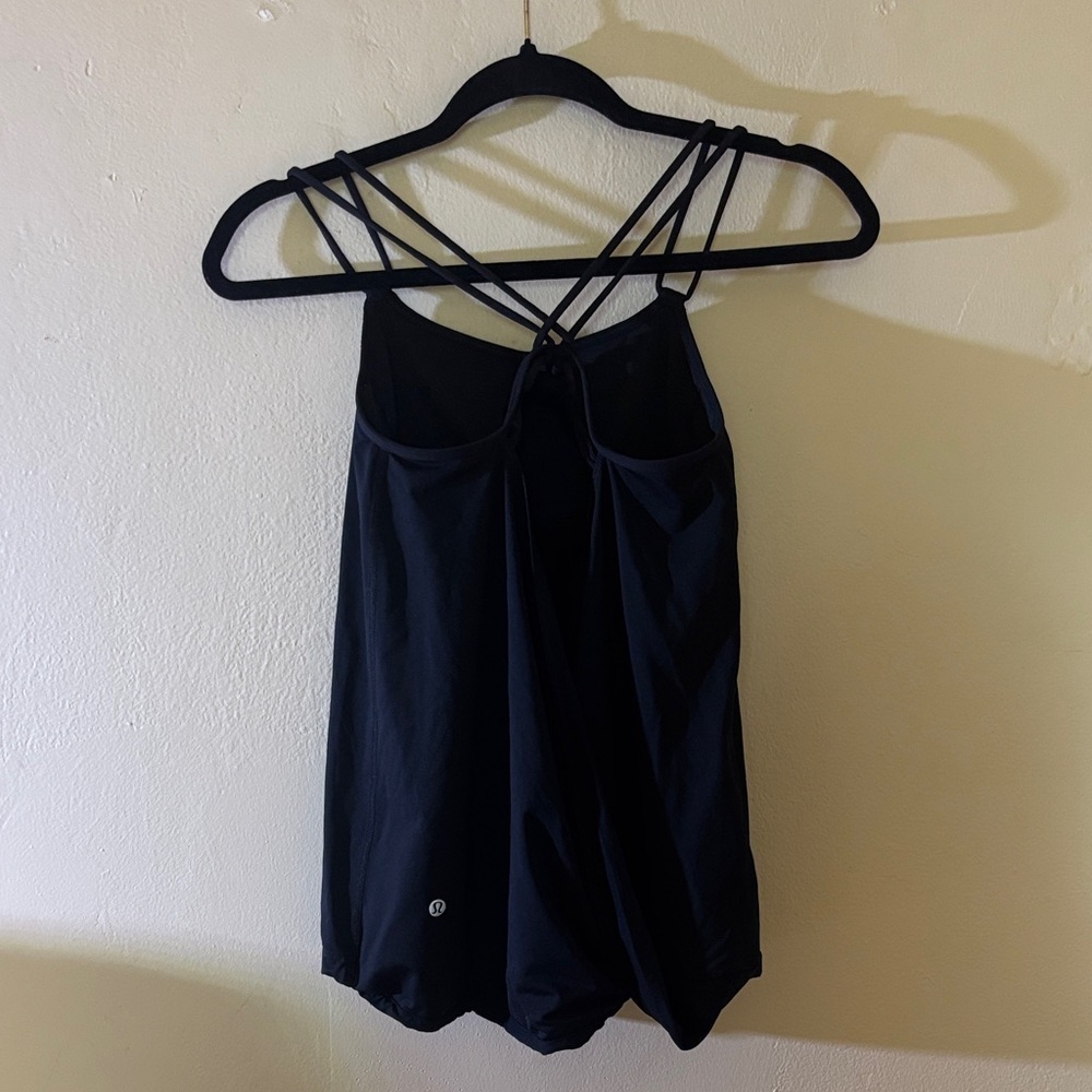 Lululemon Athletica Navy Strappy Blouse